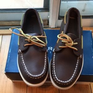 Kids Sherry Top Sider A/O Brown Boys Size 2M